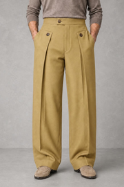 Frankie | Button-Detail Wide-Leg Trousers — studio_front — Charles [3b94452f-7606-4b4a-86f7-3c5df6498732]