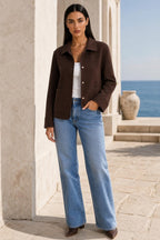 Molly | Patch-Pocket Collared Jacket — lifestyle — Helena [9212a67c-c9db-4a84-a491-1d540ce8ea3d]