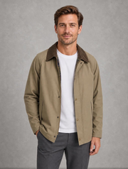 Charlie | Contrast-Collar Button-Front Jacket — studio_front — Charles [4de1f97f-2a1f-4850-8202-13e22b087ee6]