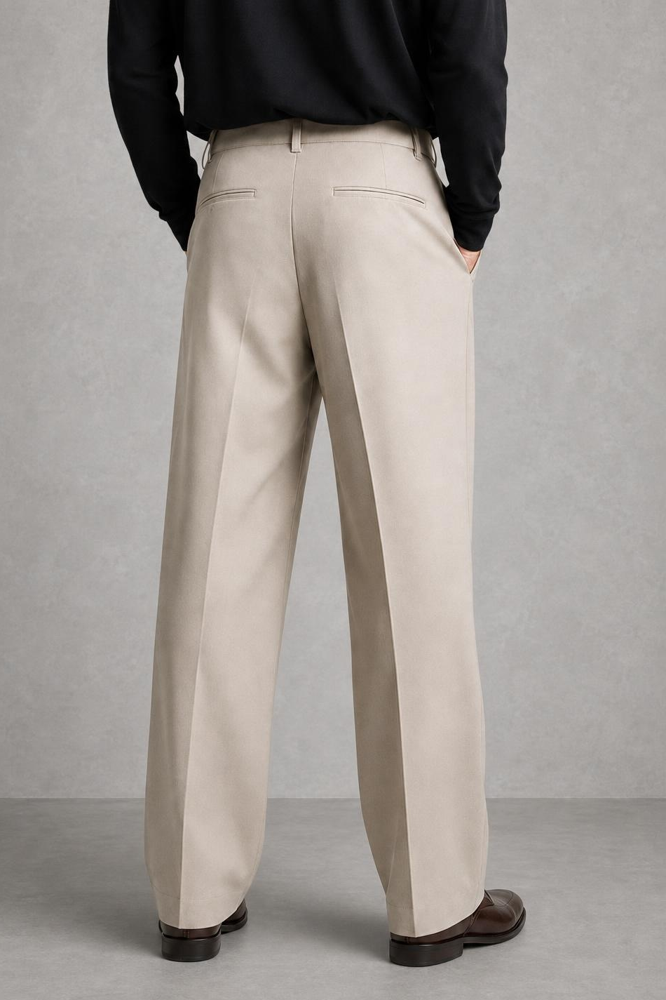 Samuel | Pleat-Front Relaxed Trousers — studio_back — Charles [99345a06-18f9-4e09-b61e-63b40e9833ed]