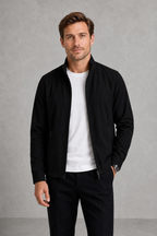 Alfie | Stand-Collar Zip-Front Jacket — studio_front — Charles [13c09c29-0cc2-46bd-b964-9cab77f45dc3]