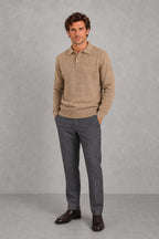 Jack | Three-Button Knitted Polo Jumper — lifestyle — James [a115bc64-6eca-4c05-8baa-2174cd9afbaa]