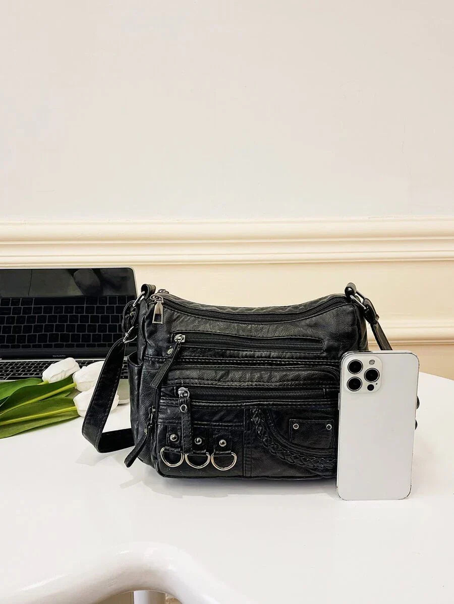 Olivia Vintage Charm | Soft Zipper Bag