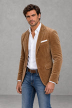 Arthur | Suede-Look Two-Button Blazer — studio_three_quarter — James [d5308c1a-f76b-4508-86f2-09bd9a2d5f21]