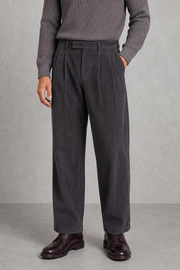 Harry | Pleated Wide-Leg Corduroy Trousers — studio_front — Charles [b0a90879-83ce-4ab6-925a-c114a34ca0b5]
