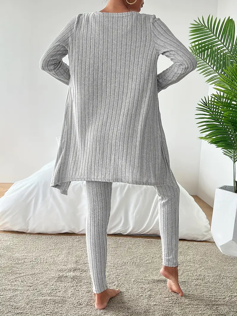 Lounge Edit 3-Piece Ribbed Set