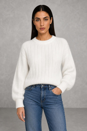 Erin | Balloon-Sleeve Ribbed Jumper — studio_front — Helena [d3795887-4b16-4a01-b848-4e6dda9b8714]