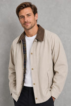 Charlie | Contrast-Collar Button-Front Jacket — studio_closeup — Charles [76a82e40-63f2-4f63-b3a9-34ac9b4146e9]