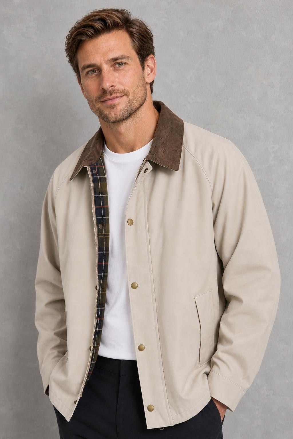 Charlie | Contrast-Collar Button-Front Jacket — studio_closeup — Charles [76a82e40-63f2-4f63-b3a9-34ac9b4146e9]
