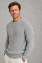 Adam | Raglan Ribbed Crew-Neck Jumper — studio_three_quarter — Charles [d2283a61-bf0f-4f3d-81c1-cc98ab12cfa5]
