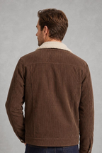 Thomas | Fleece-Collar Corduroy Jacket — studio_back — Charles [c64272f7-45ae-4762-bd33-1a7de64805f0]