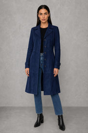Jessica | Suede-Look Lapel Longline Coat — studio_front — Helena [99d112e0-9215-4360-8dda-8e5e76c0568a]
