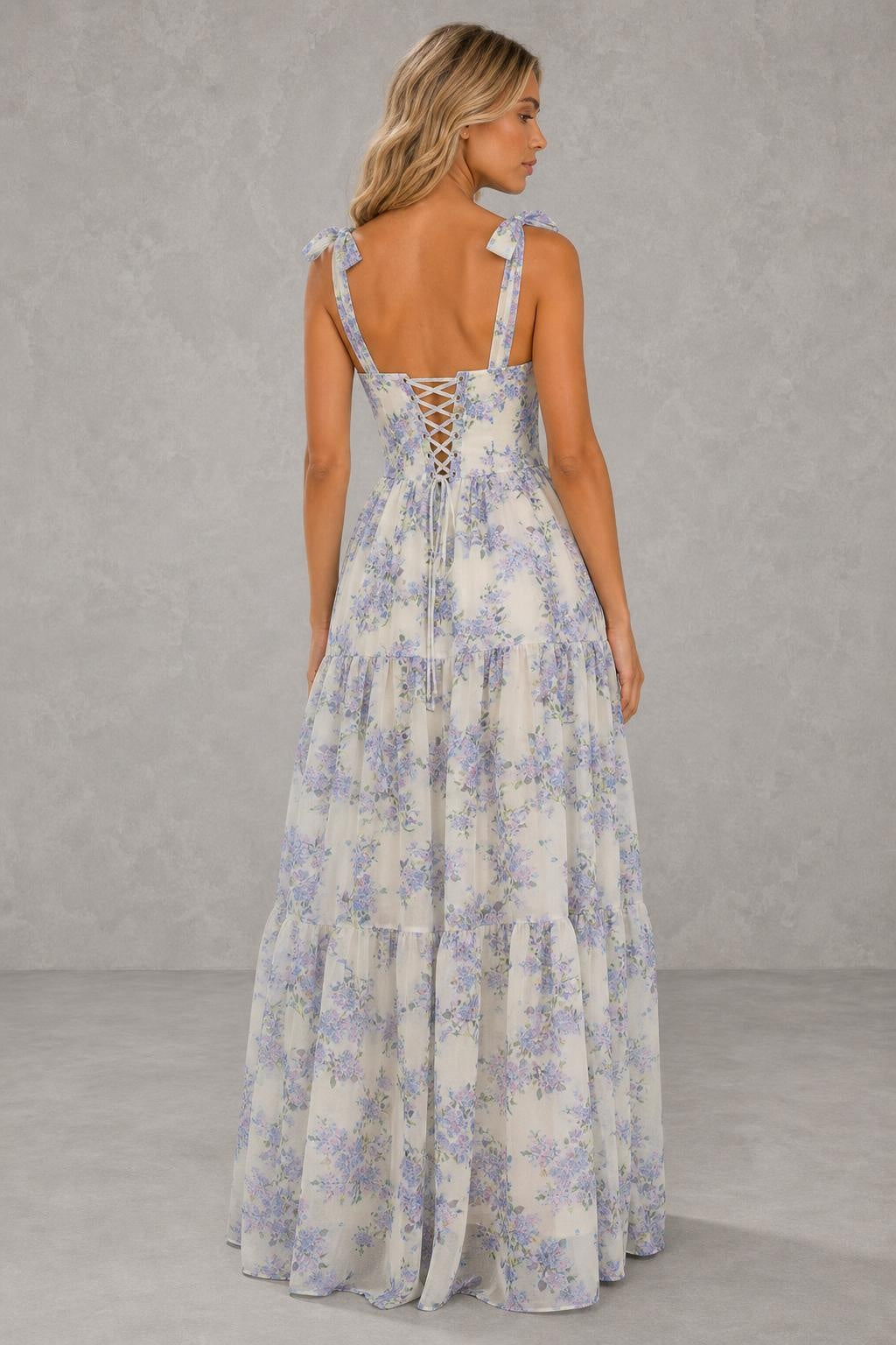 Millera Floral Bow-Strap Maxi Dress — studio_back — Sofia [202c0ee3-79e3-475b-8d33-5b4dfdad28d9]