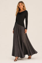 Celeste Draped Colour-Block Maxi Dress — studio_three_quarter — Sofia [c2d4cc6e-259f-4b7a-bf7d-b53581129a09]
