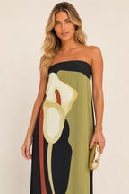 Additional view of Sophie | Strapless Printed Maxi Dress