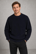 Harvey | Ribbed Drop-Shoulder Jumper — studio_front — Charles [d45895cb-da0a-421a-97a8-5b54fec23cd3]