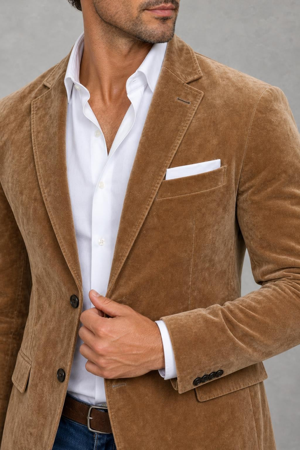Arthur | Suede-Look Two-Button Blazer — studio_closeup — James [20623dad-6137-41cb-9a10-bee31b7d2915]