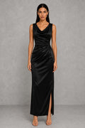 Ivy | Cowl-Neck Side-Split Maxi Dress — studio_front — Helena [93255454-3605-478d-aa39-6b47befa1ccf]