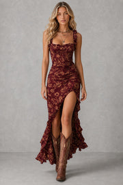 Mika | Boho Retro Maxi Dress — studio_front — Sofia [0dffc7f4-4ce0-479f-ad02-e79006748bde]