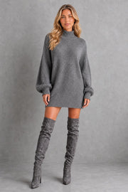 Florence | Balloon-Sleeve Knit Mini Dress — studio_front — Sofia [9f3c9a69-1a74-49ad-940a-3b947f762d6f]