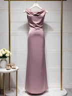 Additional view of Daphne | Cowl-Neck Backless Satin Maxi Dress