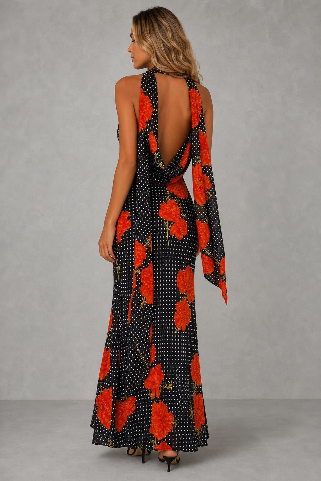 Black Poppy Sophie Dress — studio_back — Sofia [21251ffd-a89e-4af3-8a5e-b72887bf10e3]