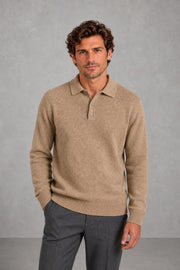 Jack | Three-Button Knitted Polo Jumper — studio_front — James [c0eb7356-2272-4f50-86fe-a4c219f41647]