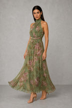 Mirelle™ Gathered Halter Midi Dress — studio_three_quarter — Helena [1dd62cd5-2c94-4900-8450-45e0233e4c1b]