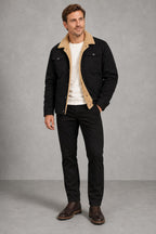 Sebastian | Fleece-Collar Trucker Jacket — lifestyle — Charles [f7285df7-ae35-48c5-a0d0-672fff805e04]