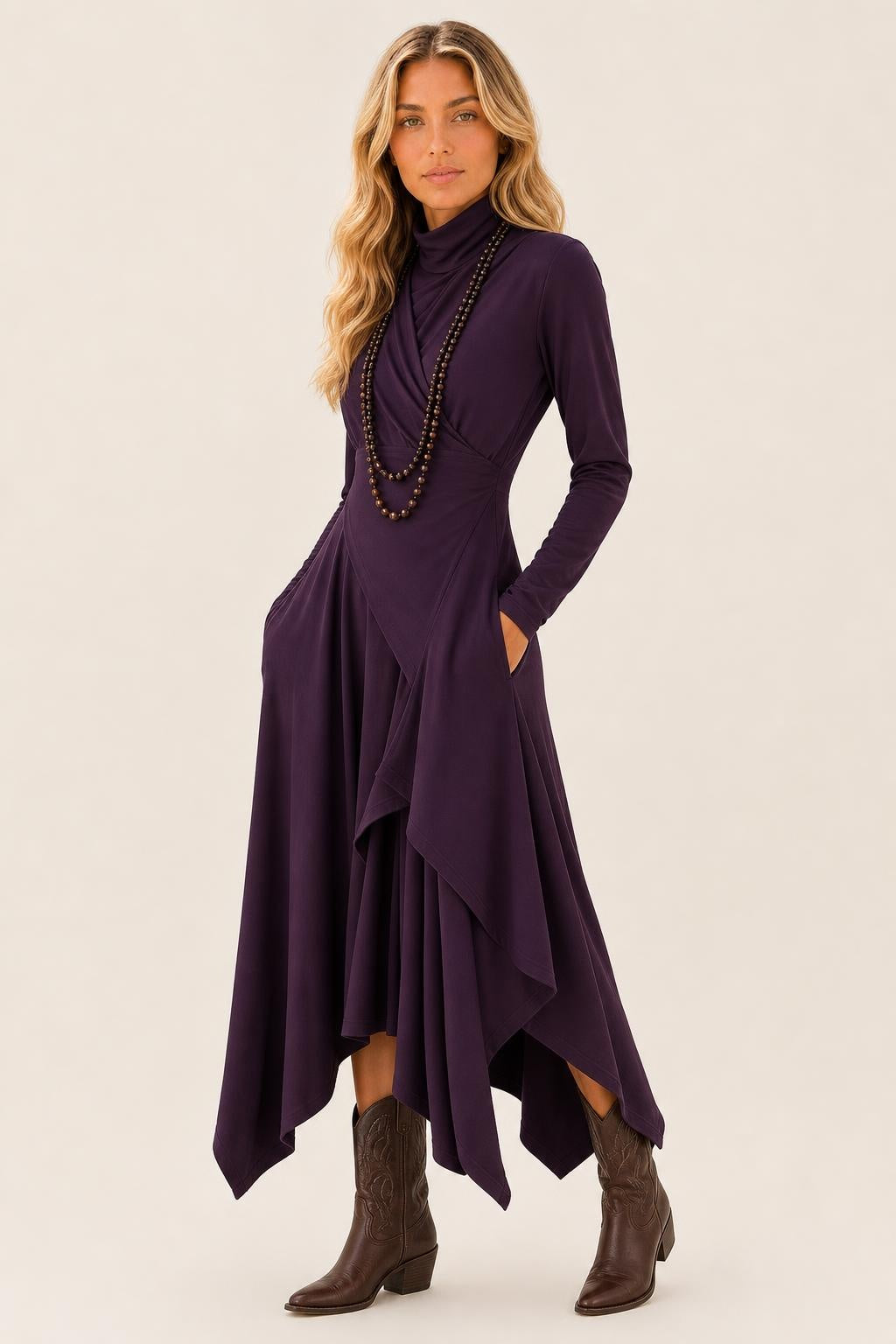 Zaria Draped Cotton-Blend Maxi Dress — studio_three_quarter — Sofia [ab9dc374-544e-4c6f-8b3c-d7727e727bf4]