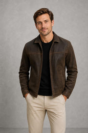 Connor | Panel-Seam Zip-Front Jacket — studio_front — Charles [81387011-5a32-4f29-903e-70141ef28195]