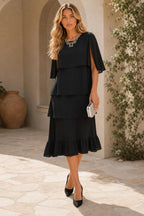 Lydia | Split-Sleeve Tiered Midi Dress — lifestyle — Sofia [8710c3b8-b179-46ef-9067-345d9405fdc2]