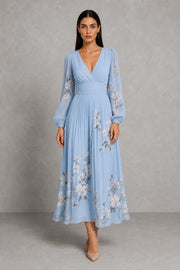 Prescela | Floral Midi Dress — studio_front — Helena [4e6bdc9a-b595-45ba-98b0-fe2fa5666fc7]
