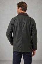 Oliver | Contrast-Collar Barn Jacket — studio_back — Charles [8402b32b-f796-44eb-a879-f54cc617c3ff]