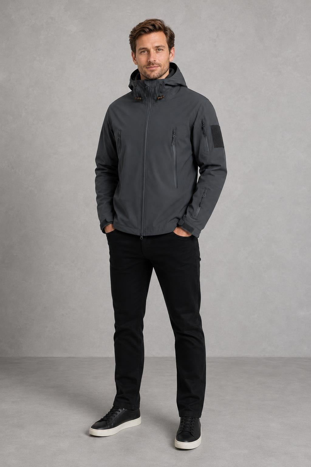 Blake | Hooded Multi-Pocket Zip Jacket — lifestyle — Charles [dc37cec3-e609-4592-9741-5291d15a0ca5]