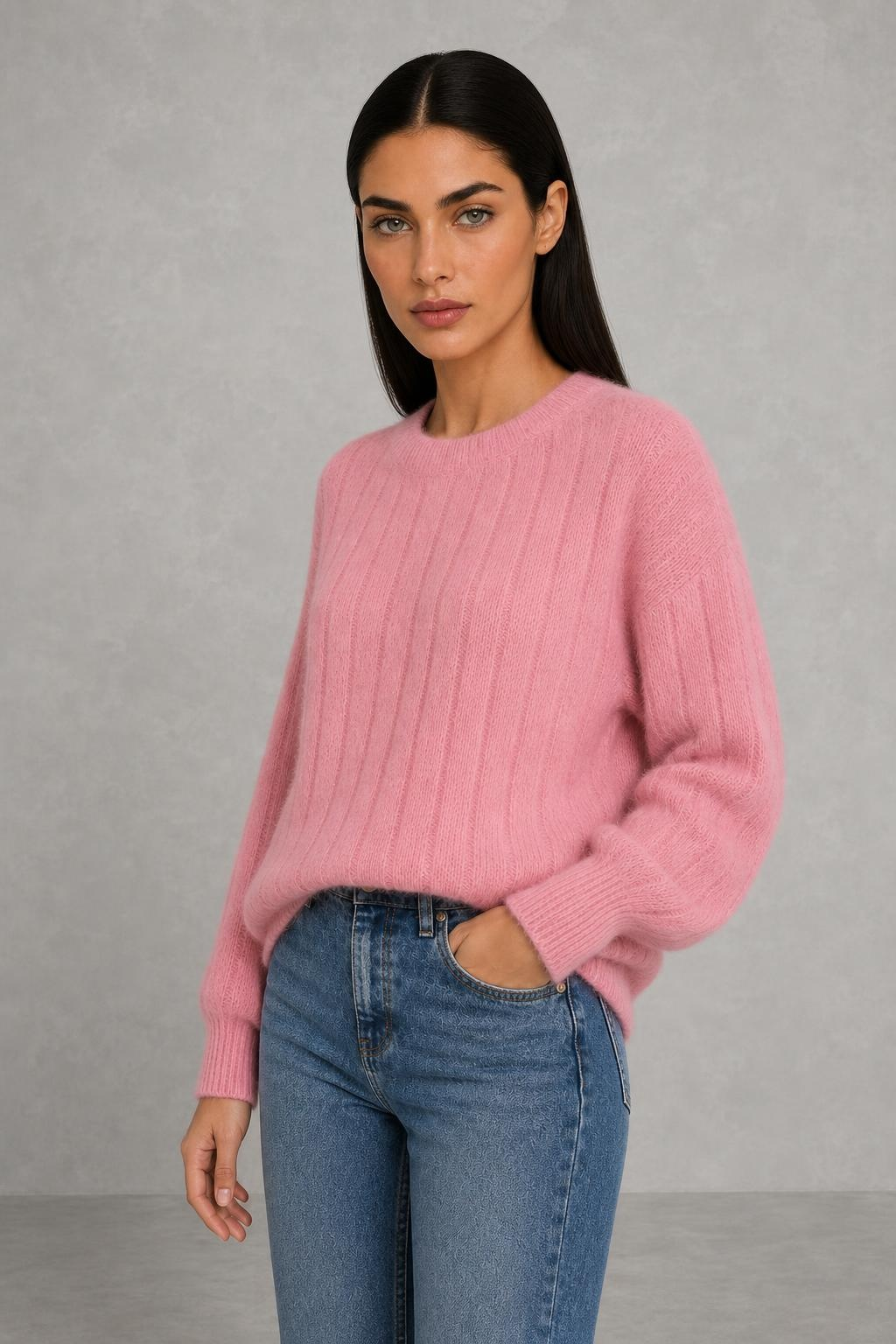 Erin | Balloon-Sleeve Ribbed Jumper — studio_three_quarter — Helena [d01eeb57-c082-41c4-856b-2a5dd05444d8]