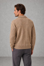 Jack | Three-Button Knitted Polo Jumper — studio_back — James [97340696-b8f2-4a9a-8fec-ffc996988960]