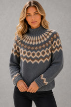 Olive | Fair Isle High-Neck Jumper — studio_closeup — Sofia [5a289ac5-67e4-4dce-b130-941dfa541352]