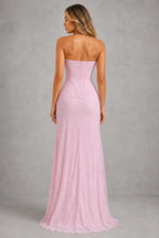 Women's Strapless Lace Maxi Dress – Corset Evening Gown (Copy) — studio_back — Sofia [4cda310a-6532-4021-9f99-c4ac526ffe32]