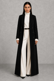 Rose | Notch-Lapel Longline Coat — studio_front — Helena [862b547b-3444-4ee3-9991-7c29b0215b28]