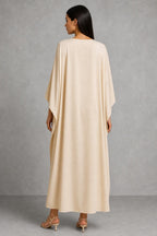 Summer | Round-Neck Draped Cape Maxi Dress — studio_back — Helena [06abe988-003b-4811-8ff4-3087cbff6402]