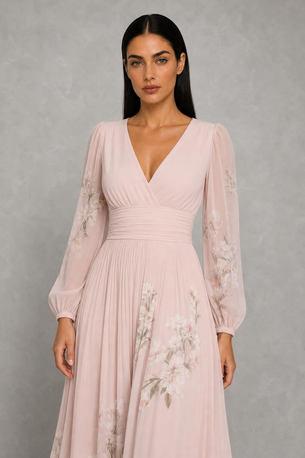 Prescela | Floral Midi Dress — studio_closeup — Helena [8ee0ee1d-6580-48eb-9532-7ee895beb039]