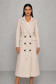 Scarlett | Tie-Waist Double-Breasted Coat — studio_front — Helena [e6fc6c47-fc83-491b-86de-2f49468f95cf]