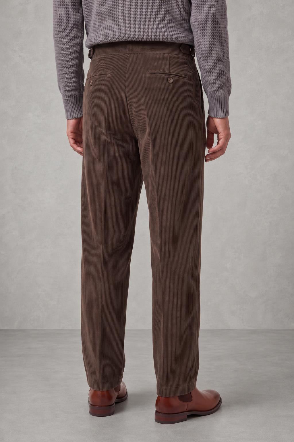 Harry | Pleated Wide-Leg Corduroy Trousers — studio_back — Charles [2e406639-70ae-4cf0-b50b-b0713c2f6402]