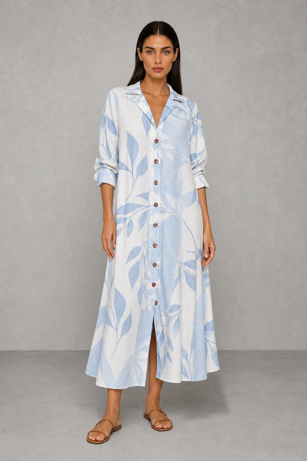 Viona | Elegant Boho Dress — studio_front — Helena [b7744782-5cd0-4feb-a02e-205720789e1f]