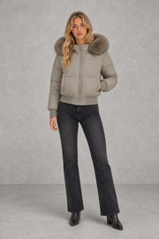 Lily | Plush-Hood Cropped Puffer Jacket — studio_front — Sofia [7a9558d3-1058-4969-af51-3c1c104a2f1b]