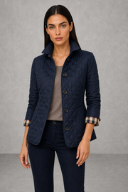 Tessa | Check-Cuff Quilted Jacket — studio_front — Helena [fcd3d600-e747-4951-b3b0-c1e4b967ad91]