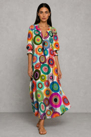 Viona | Elegant Boho Dress — studio_front — Helena [576e598a-1dec-489d-b6f7-fa1f4f7ba0f6]