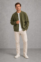 Reuben | Round-Neck Patch-Pocket Cardigan — lifestyle — Charles [935cf4dd-9867-4870-adbe-0d586bb2eabc]
