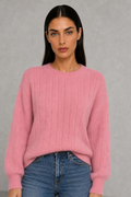 Erin | Balloon-Sleeve Ribbed Jumper — studio_front — Helena [aecc3a30-c10c-460e-ab00-c49fd20688fe]